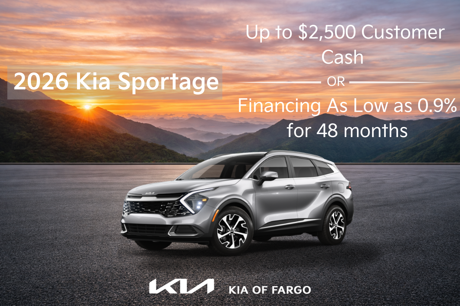 2026 Kia Sportage current incentives